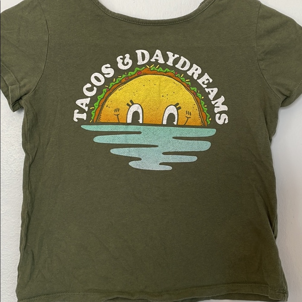 Tacos and daydreams girls top
